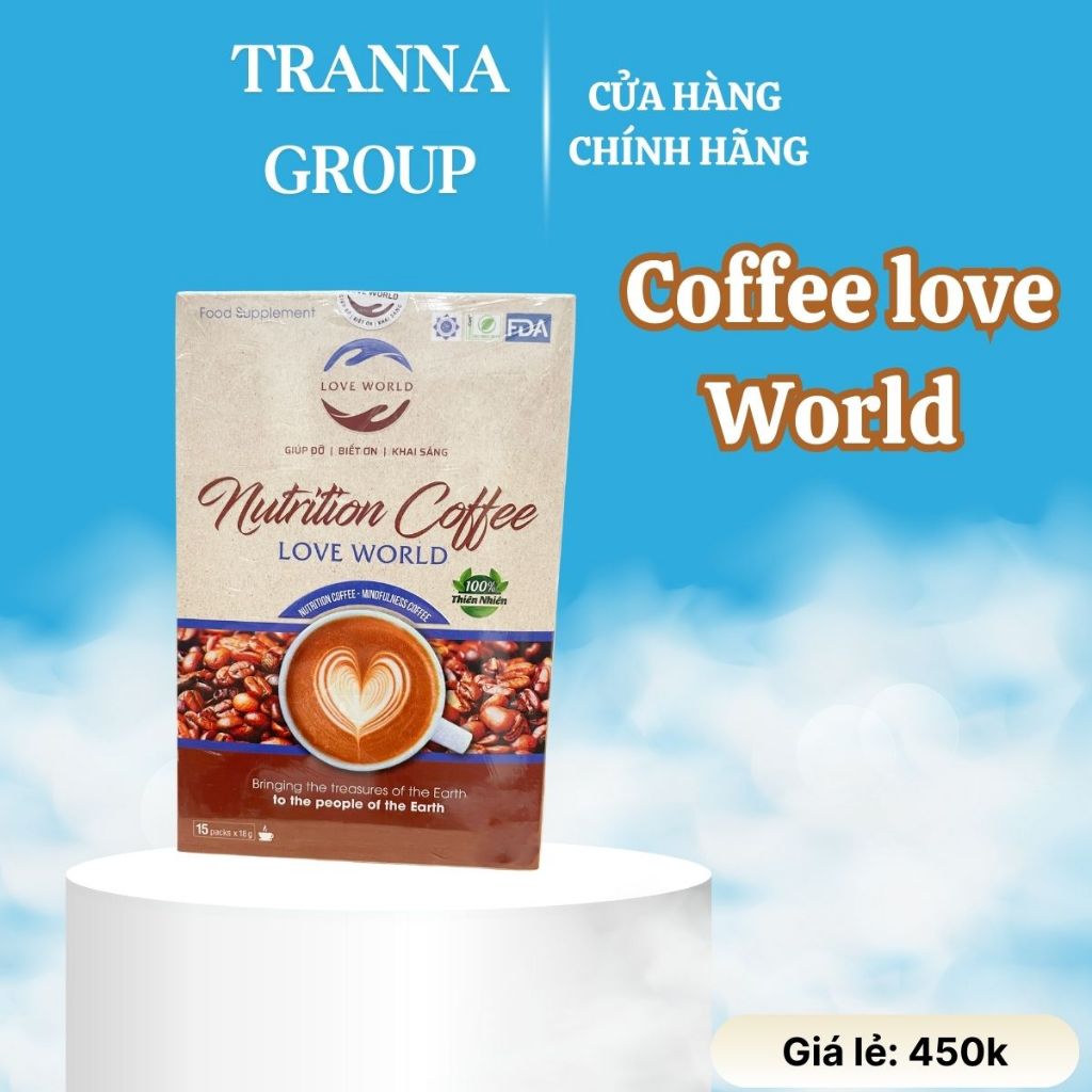 Coffee love world nutrition (mẫu 2024) hộp 15 gói cà phê sức khỏe, cà ...