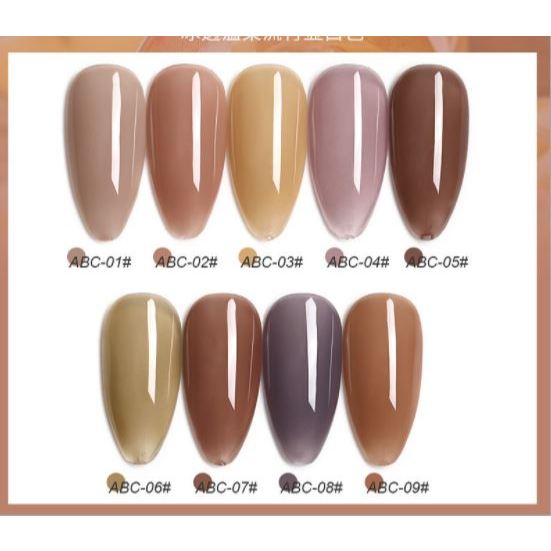 Sơn gel AS mã ABC mẫu chai đỏ nhọn 9 chai 15ml siêu HOT siêu xịn