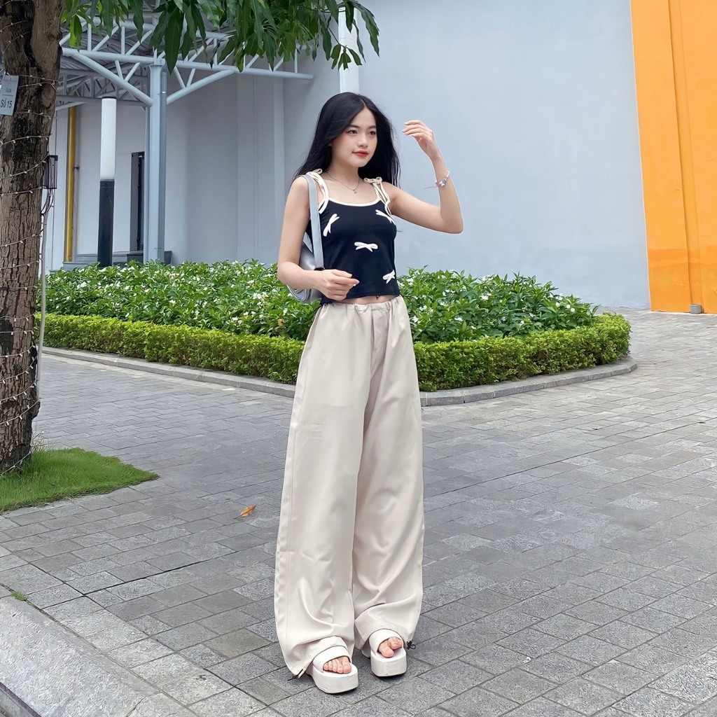 QUẦN DÙ DÂY RÚT PARACHUTE TRƠN 10 MÀU – QD-01 | Shopee Việt Nam
