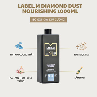 [MẪU MỚI] Dầu Gội Xả Mềm Mượt Không Gây Nặng Tóc LABEL.M DIAMOND DUST NOURISHING 1000ML