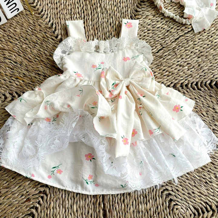 Girls' Pink Newborn Dress Lolita KIDS – 3