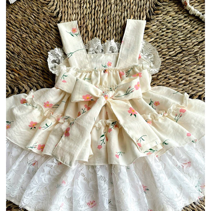 Girls' Pink Newborn Dress Lolita KIDS – 5