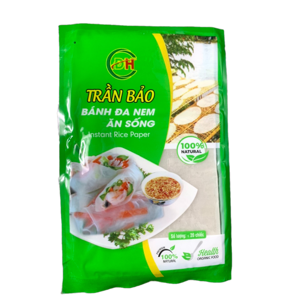 set 10 gói Bánh Đa Nem Cuốn Gỏi Ăn Sống TRẦN BẢO ( gói 20 chiếc ...