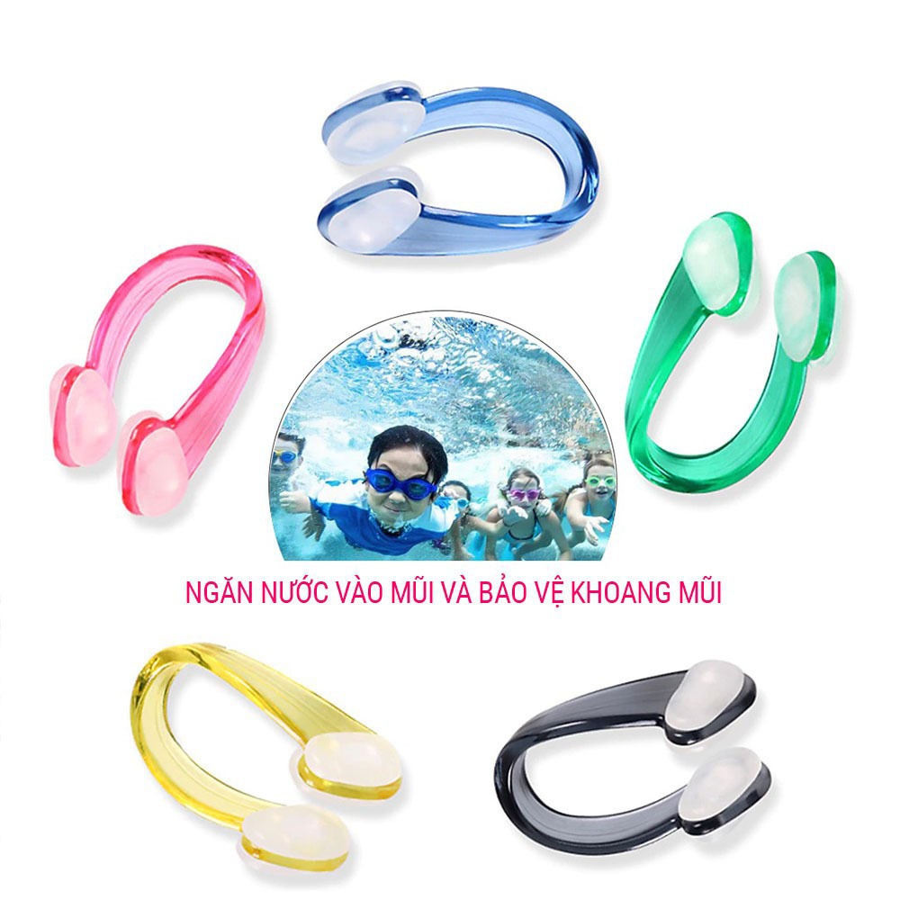 Kẹp mũi bơi siliicone NC1 cho trẻ em và người lớn ngăn nước, an toàn khi sử dụng SPORTY