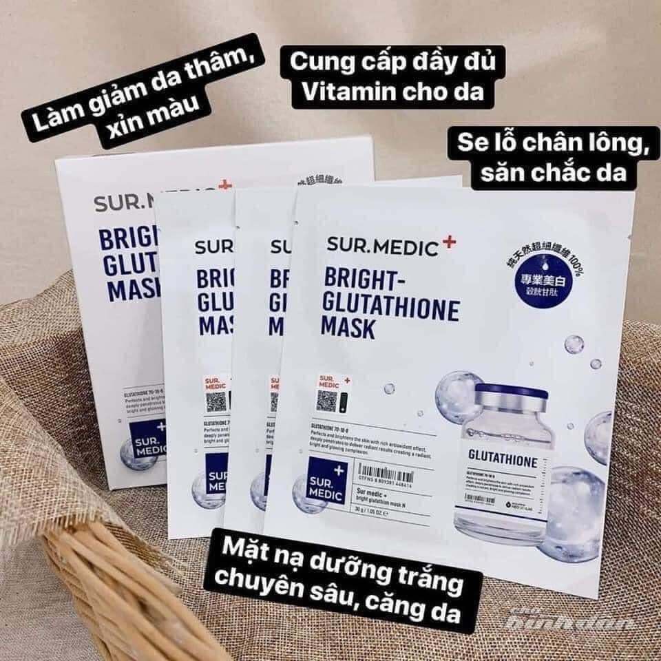 mt n sur medic bright glutathione mask Sur.Medic+ Super 100Tm May Cosmetic Mt N Dng Trng Sur.Medic