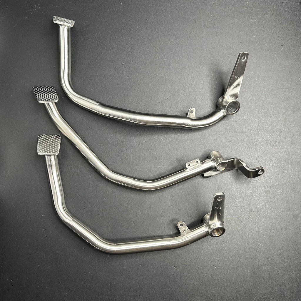 Đạp thắng inox 304 ống dầy 3li - thương hiệu TPS gắn được cho mọi loại xe máy tạo điểm chấn cứng cáp