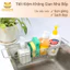Kệ Đựng Đồ Rửa Chén Bát Gác Bồn Rửa Chén SENHOME SH-RD20 Chất Liệu Inox, Có Thể Kéo Giãn Điều Chỉnh Độ Dài