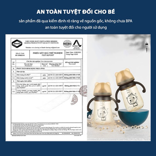 Bình sữa chống sặc cho bé JYoohome Nhựa PPSU An toàn tuyệt đối 300ml cho trẻ sơ sinh uống sữa