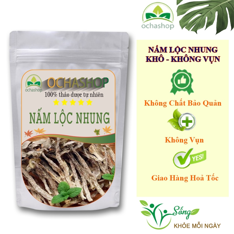 Nấm Lộc Nhung Khô Loại 1 [ Hàng Công Ty ] Không Gãy Vụn , Giàu Dinh Dưỡng