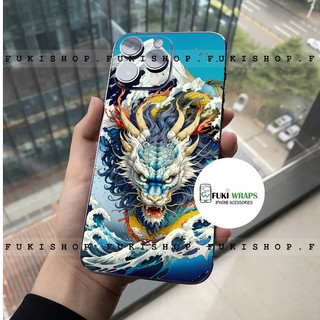 Tấm dán Skin Mặt Sau Mẫu Rồng MS09 FULL VIỀN 15promax , 14promax , 13promax , 12promax , 11promax  - FukiShop