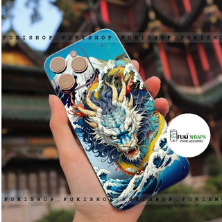 Tấm dán Skin Mặt Sau Mẫu Rồng MS09 FULL VIỀN 15promax , 14promax , 13promax , 12promax , 11promax  - FukiShop