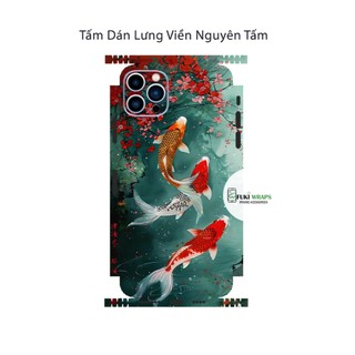 Tấm dán Skin Mặt Sau Mẫu Cá Chép MS03 FULL VIỀN 15promax , 14promax , 13promax , 12promax , 11promax  - FukiShop