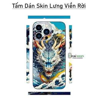 Tấm dán Skin Mặt Sau Mẫu Rồng MS09 FULL VIỀN 15promax , 14promax , 13promax , 12promax , 11promax  - FukiShop