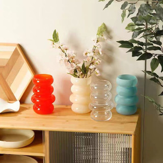 Bình hoa thuỷ tinh xoắn ốc Twist, bình trang trí độc lạ, phong cách hiện đại