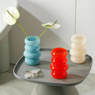 Bình hoa thuỷ tinh xoắn ốc Twist, bình trang trí độc lạ, phong cách hiện đại