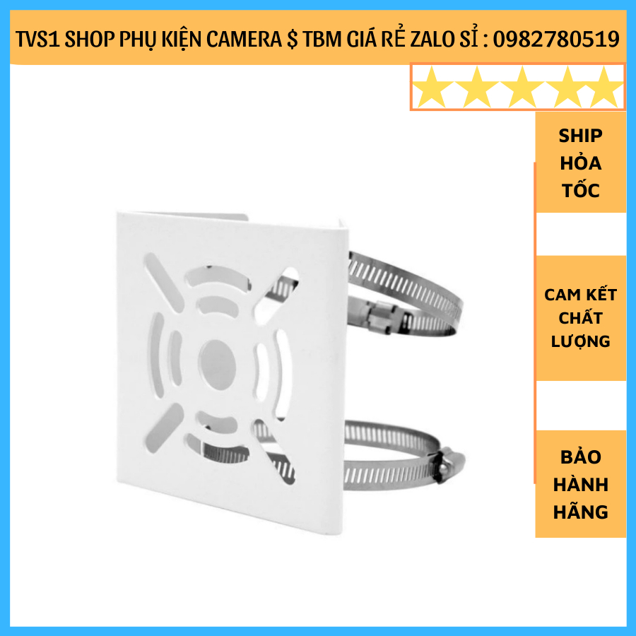 Bích bắt cột sắt gắn camera, mặt bích bắt cột gắn chân đế camera ...