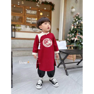 áo dài cách tân dành cho bé trai từ 7-36kg