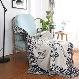 Khăn phủ sofa, Thảm thổ cẩm decor vintage, Thảm sofa, trải sàn sử dụng được 2 mặt