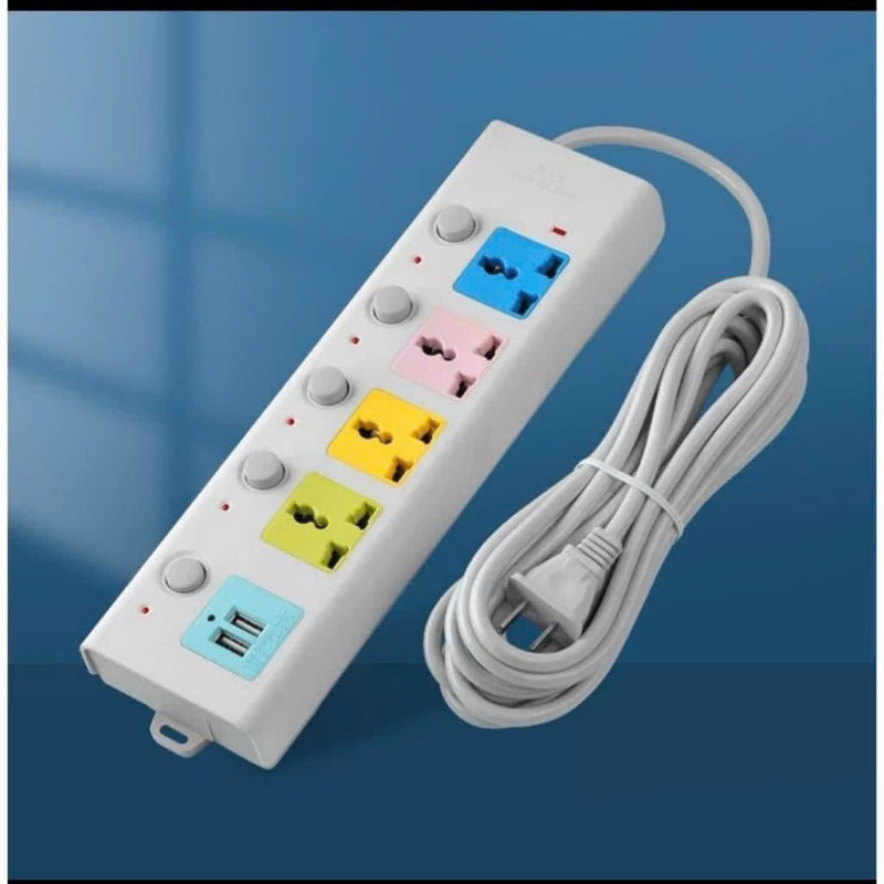 Ổ Cắm Điện USB Đa Năng Cao Cấp Chống Giật Dây Dài 4m