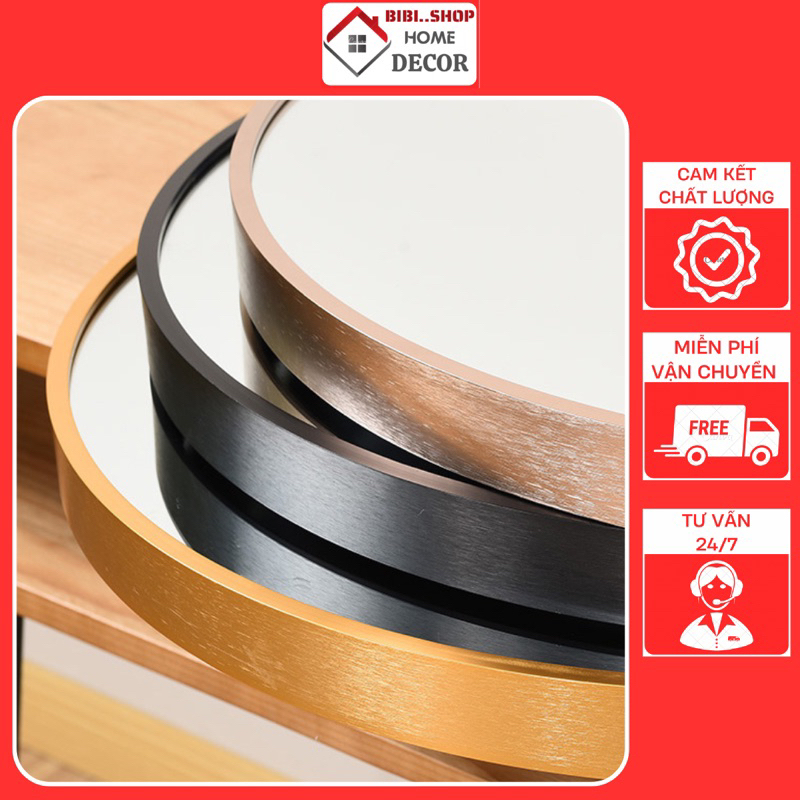 Gương Nhà Tắm Treo Tường Khung Hợp Kim Nhôm Chống Gỉ – Gương Soi Toàn Diện Sang Trọng