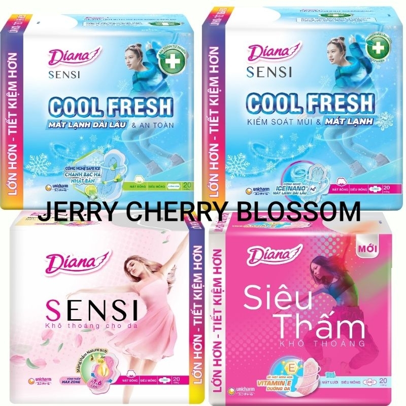 1 gói DIANA SENSI / Siêu thấm  siêu mỏng 20 miếng