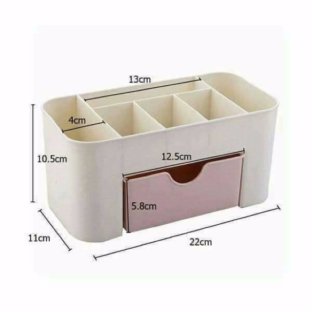 kệ đựng đồ mỹ phẩm 1 tầng nhiều ngăn tiện lợi, hộp đựng đồ trang sức nhỏ gọn 5392