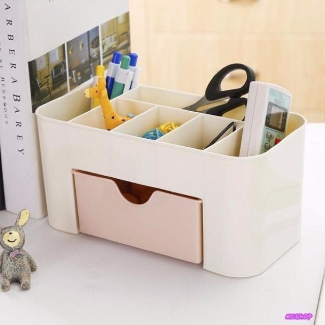 kệ đựng đồ mỹ phẩm 1 tầng nhiều ngăn tiện lợi, hộp đựng đồ trang sức nhỏ gọn 5392