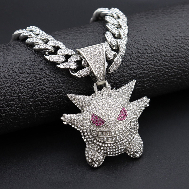 (Tặng nhẫn) Dây chuyền đính đá mặt pokemon, tặng kèm hộp đựng bản 2026