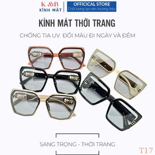 SALE 30% - Kính Mát Nữ Đổi Màu Khi Nắng Đi Ngày Đêm Thời Trang Hàn Quốc,Chống Tia UV400 - T17