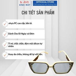 SALE 30% - Kính Mát Nữ Đổi Màu Khi Nắng Đi Ngày Đêm Thời Trang Hàn Quốc,Chống Tia UV400 - T17