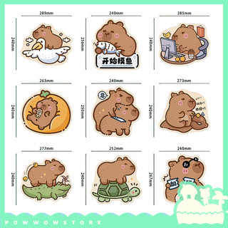 [Sẵn VN] Bàn Di Chuột / Lót Chuột Cắt Theo Viền Cao Su Vải Phong Cách Hoạ Tiết Nhân Vật Capybara Đáng Yêu Cute