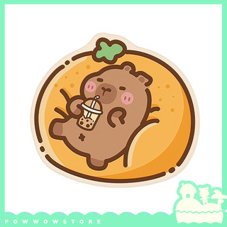 [Sẵn VN] Bàn Di Chuột / Lót Chuột Cắt Theo Viền Cao Su Vải Phong Cách Hoạ Tiết Nhân Vật Capybara Đáng Yêu Cute