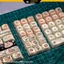 Keycap moa Pink Rabbit nhựa pbt dày 1.5mm họa tiết dyesub không mờ dùng cho bàn phím cơ