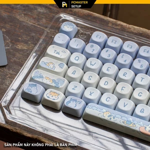Keycap moa Subao nhựa pbt dày 1.5mm họa tiết dyesub không mờ dùng cho bàn phím cơ