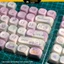 Keycap moa Dreamy Cat Afternoon Tea nhựa pbt dày 1.5mm họa tiết dyesub không mờ dùng cho bàn phím cơ