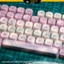 Keycap moa Dreamy Cat Afternoon Tea nhựa pbt dày 1.5mm họa tiết dyesub không mờ dùng cho bàn phím cơ