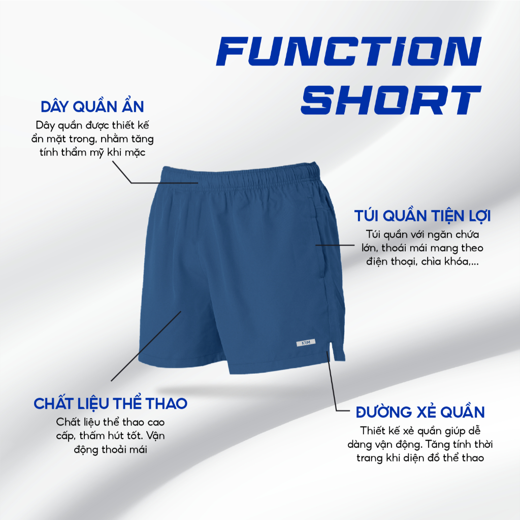 Quần Chạy Bộ Nam ARM Running Daily, Quần Đùi Thể Thao Nam Đa Năng 5 inch Thoáng Khí, Tập gym, Chơi Tenis