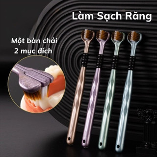 Bàn chải đánh răng đa chiều ECO, Bộ 4 chiếc lông mềm đánh bay mọi mảng bám sạch sẽ khoang miệng