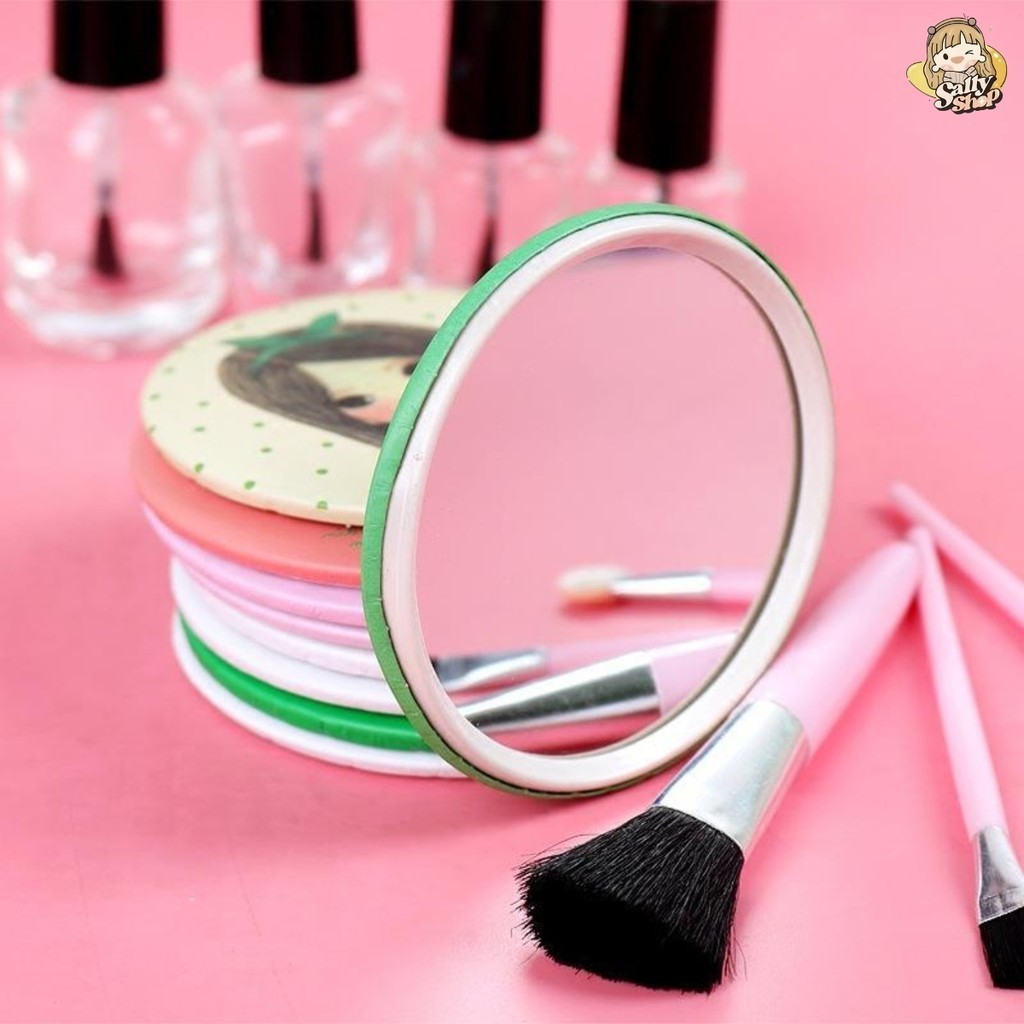 Gương Mini trang điểm Họa Tiết Dễ Thương - Phụ Kiện Hoàn Hảo Cho Túi Xách