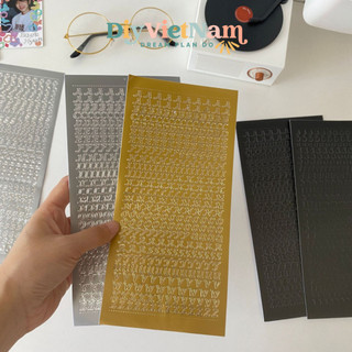 HÌNH DÁN CHỮ NỔI IN HOA/ IN THƯỜNG