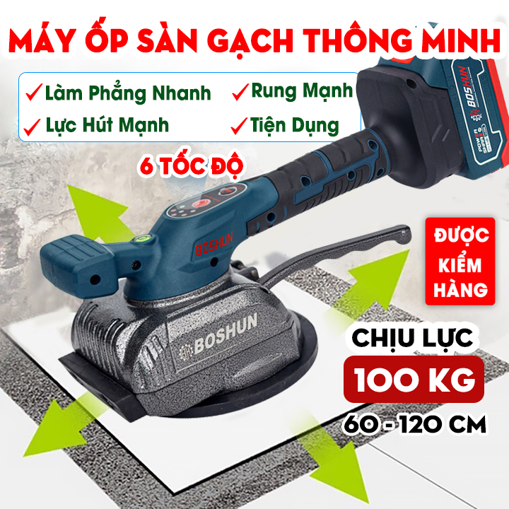 [CHÍNH HÃNG] Máy Ốp Lát Gạch Sàn Boshun BS-RG63 Siêu Khỏe - Máy Lát Gạch Men - Ốp Gạch Tiện Dụng