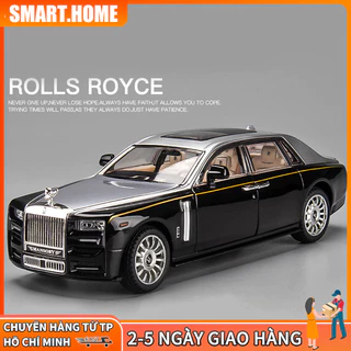 【🔥Free ship🔥】Mô phỏng xe kinh doanh Rolls Royce Phantom VIII tỷ lệ 1:24 bằng mở cửa quán tính mô hình xe ô tô