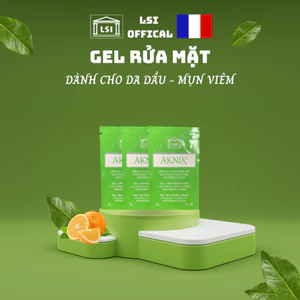 Gói 3g Sữa Rửa Mặt AKNIX Cho Da Dầu , Mụn Viêm - GENTLE CLEANSING GEL Hàng Nhập Khẩu Pháp
