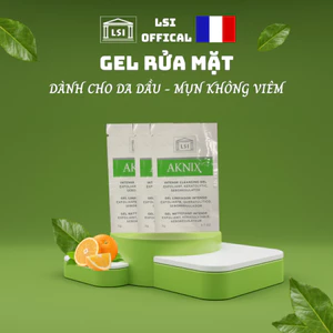 Gói 3g Sữa Rửa Mặt AKNIX INTENSE CLEANSING GEL (Da Dầu, Mụn Không Viêm) Hàng Nhập Khẩu Pháp
