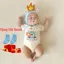 Set Bodysuit Rồng Ngắn Tay, Rồng Hồng, Rồng Xanh TẶNG KÈM MŨ VÀ TẤT cover IKII Hàn Quốc bé trai, bé gái