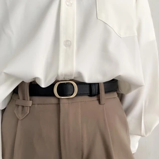 Thắt lưng TUMIE không lỗ màu trơn basic phong cách ngày thường dành cho nữ TL01