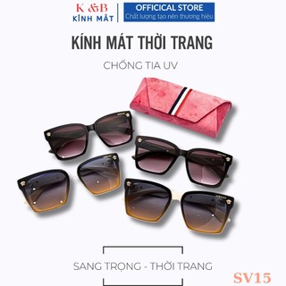 SALE 25% - Kính Râm Nữ Thời Trang Chống Tia UV Phong Cách Hàn Quốc Đi Biển Đi Chơi - SV15