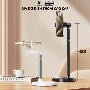Giá đỡ điện thoại T10 livestream quay video review sản phẩm xem phim xoay 360 độ iCheco