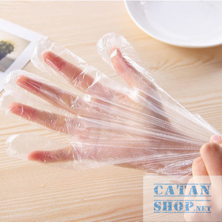 Set 100 Găng Tay Nilon Dùng 1 Lần Tiện Dụng Bảo Vệ Đôi Tay, Bộ 100 Găng Nilon 1 Lần Dùng Siêu Dai
