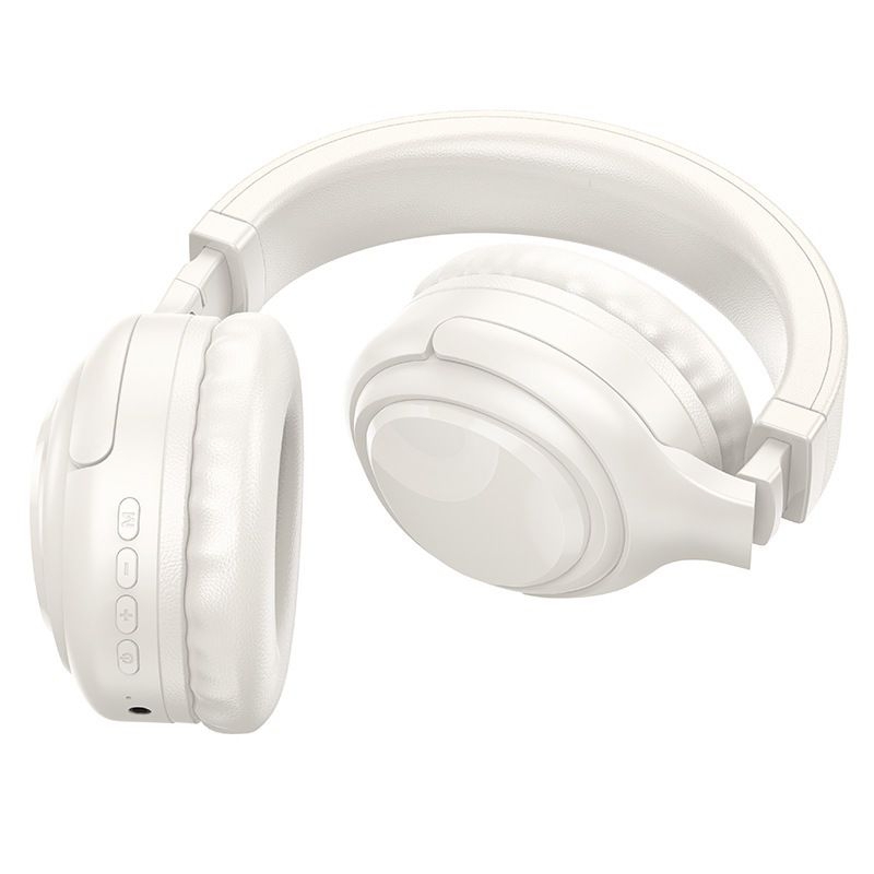 Tai nghe chụp tai Hoco W48 có bluetooth V5.3, hỗ trợ cắm thẻ nhớ TF, cổng AUX 3.5, đèn LED